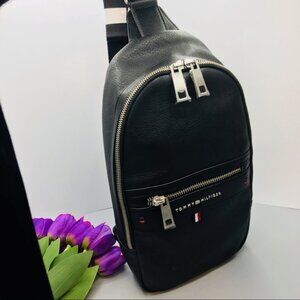 Tommy Hilfiger one strap backpack black (NEW) with tag